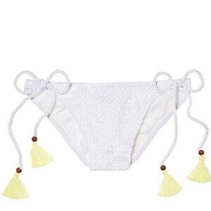 Victoria Secret Swim Bikini Bottom Small White
